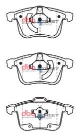 Ss Street Series Brake Pads Holden & Saab 2003-2014 Front(suits Wear Sensor DBAWS1139 DBAWS1140 ) DB1762SS - DBA | Universal Auto Spares