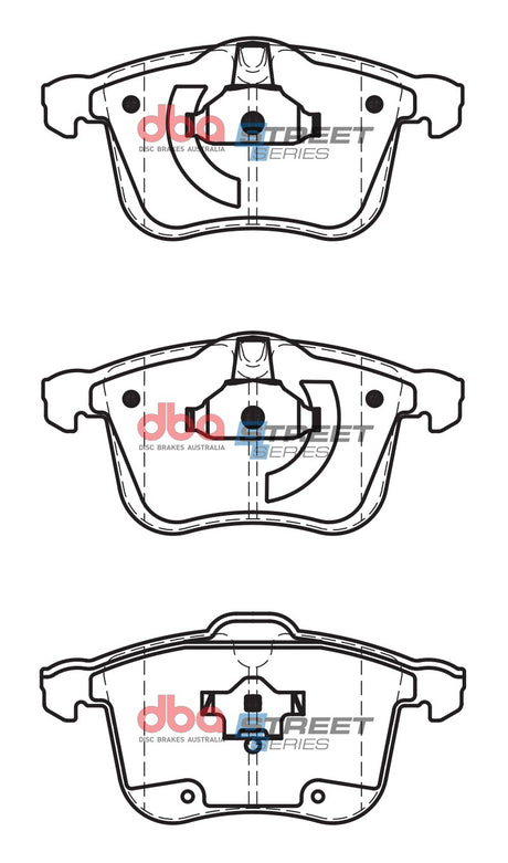Ss Street Series Brake Pads Holden & Saab 2003-2014 Front(suits Wear Sensor DBAWS1139 DBAWS1140 ) DB1762SS - DBA | Universal Auto Spares