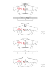 Race Brake Pads Citroen/Ford/Holden/Mazda/Saab & Volvo 2004-14 Rear DB1763RP - DBA