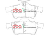 Sp Performance Brake Pads Citroen/Ford/Holden/Mazda/Saab & Volvo 2004-14 Rear DB1763SP - DBA