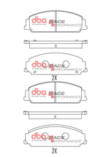 Race Brake Pads Chev & Holden 2006-2014 Front DB1765RP - DBA