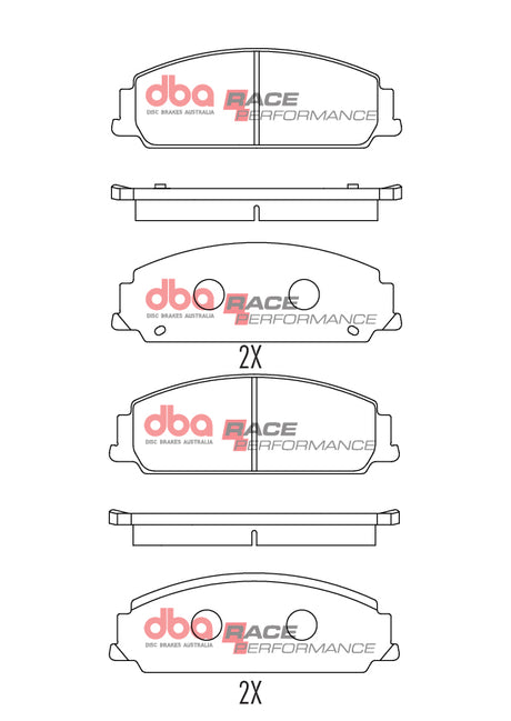Race Brake Pads Chev & Holden 2006-2014 Front DB1765RP - DBA | Universal Auto Spares