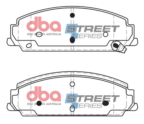 Ss Street Series Brake Pads Chev & Holden 2006-2014 Front DB1765SS - DBA | Universal Auto Spares