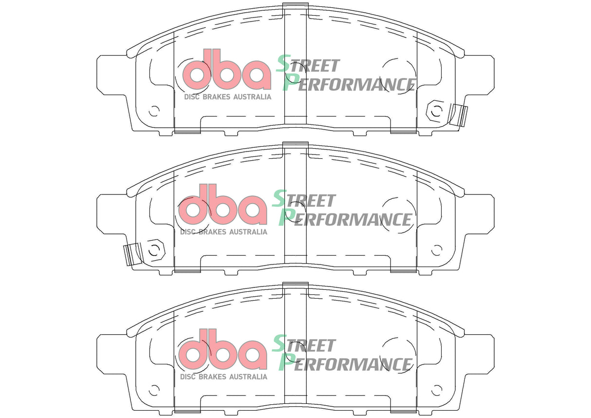 Sp Performance Brake Pads Mitsubishi Triton Mk/Ml/Mn 2004 On Front DB1774SP - DBA