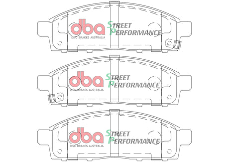 Sp Performance Brake Pads Mitsubishi Triton Mk/Ml/Mn 2004 On Front DB1774SP - DBA | Universal Auto Spares