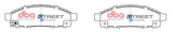 Ss Street Series Brake Pads Mitsubishi 2005-2014 Front DB1774SS - DBA | Universal Auto Spares