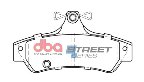 Ss Street Series Brake Pads Mitsubishi 380 2005-2014 Rear DB1779SS - DBA | Universal Auto Spares