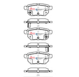 Ssev Street Series Brake Pads Toyota Aqua Hybrid 2011 On/Corolla Hybrid 2019 On/Vitz Hybrid 2017 On/Lexus Rear DB1786SSEV - DBA