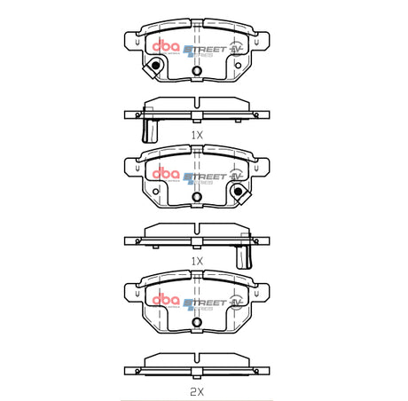 Ssev Street Series Brake Pads Toyota Aqua Hybrid 2011 On/Corolla Hybrid 2019 On/Vitz Hybrid 2017 On/Lexus Rear DB1786SSEV - DBA | Universal Auto Spares