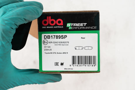 Sp Performance Brake Pads Toyota 86 Gts Subaru Brz Rear DB1789SP - DBA | Universal Auto Spares