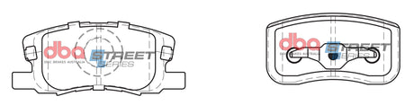 Ss Street Series Brake Pads Mitsubishi Colt Rg 1.5L 4A91 2004-2010 Front DB1796SS - DBA | Universal Auto Spares