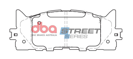Ss Street Series Brake Pads Toyota 2006 On Front DB1800SS - DBA | Universal Auto Spares