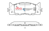 Ssev Street Series Brake Pads Toyota Corolla Hybrid 2010 On/Lexus ES300H Hybrid 2013/DAIHATSU Altis Hybrid 201 DB1800SSEV - DBA | Universal Auto Spares