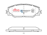 Ssev Street Series Brake Pads Toyota Corolla Hybrid 2016 On/Prius V Hybrid 2012 On/Harrier 2014 On/Mirai 20 DB1801SSEV - DBA | Universal Auto Spares