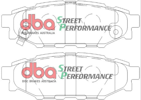 Sp Performance Brake Pads Subaru 2003-2014 Toyota 86 Gt Rear DB1803SP - DBA | Universal Auto Spares
