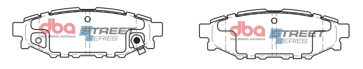 Ss Street Series Brake Pads Subaru 2003-2014 Rear DB1803SS - DBA
