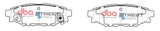 Ss Street Series Brake Pads Subaru 2003-2014 Rear DB1803SS - DBA | Universal Auto Spares