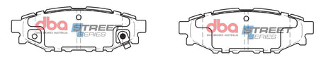 Ss Street Series Brake Pads Subaru 2003-2014 Rear DB1803SS - DBA | Universal Auto Spares