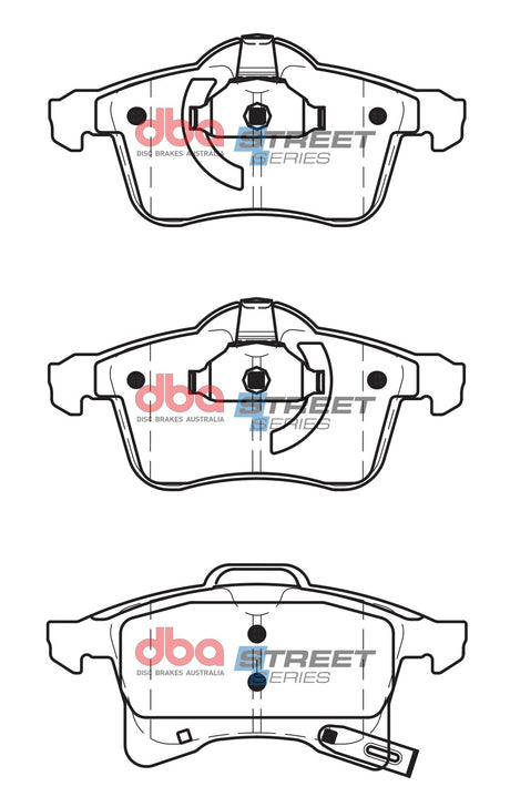 Ss Street Series Brake Pads Holden Astra & Combo 1998-2011 Front(suits Wear Sensor DBAWS1132 DBAWS1141 DBAWS1186 ) DB1808SS - DBA | Universal Auto Spares