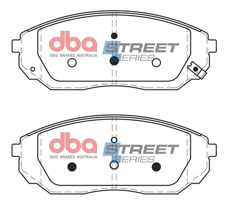 Ss Street Series Brake Pads Kia 2002 2009 Front DB1815SS - DBA | Universal Auto Spares