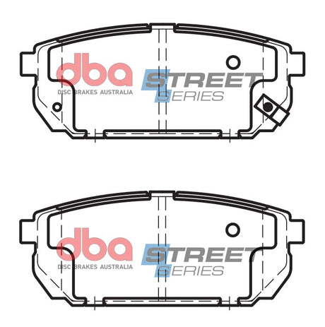 Ss Street Series Brake Pads Kia Sorento 2002-2009 Rear DB1816SS - DBA | Universal Auto Spares