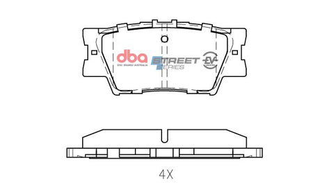 Ssev Street Series Brake Pads Toyota Corolla Hybrid 2010 On/Lexus Hybrid 2009 On/Toyota Sai Hybrid/Daihatsu DB1832SSEV - DBA | Universal Auto Spares