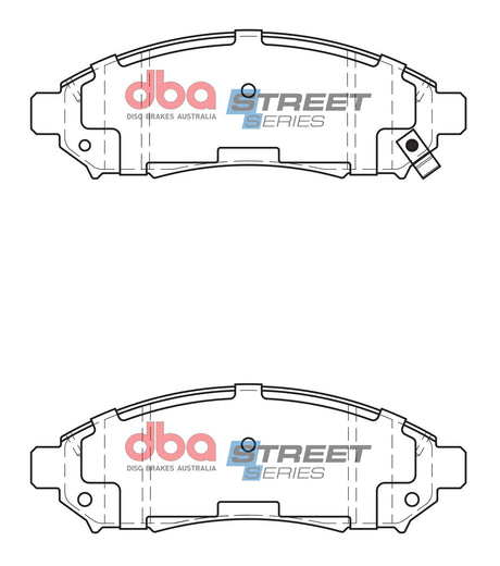 Ss Street Series Brake Pads Nissan Navara & Pathfinder 2005-2014 Front DB1835SS - DBA | Universal Auto Spares