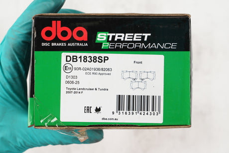 Sp Performance Brake Pads Toyota Landcruiser & Tundra 2007-2014 Front DB1838SP - DBA | Universal Auto Spares