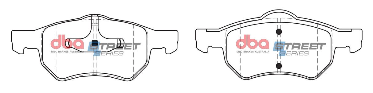 Ss Street Series Brake Pads Chrysler 2001-2008 Front DB1848SS - DBA