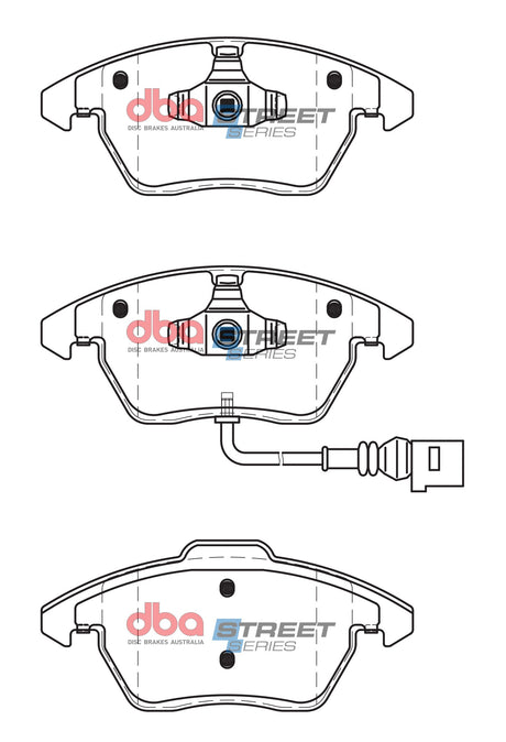 Ss Street Series Brake Pads Audi/Citroen/Peugeot/Skoda & Volkswagen 2004-2014 Front DB1849SS - DBA | Universal Auto Spares
