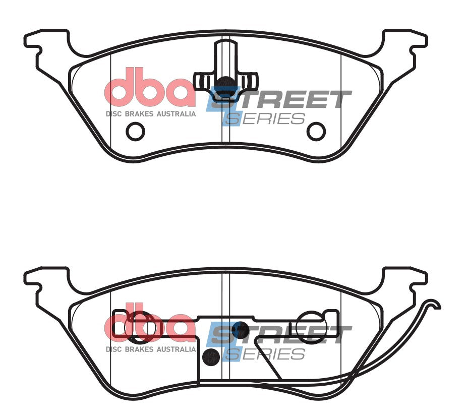 Ss Street Series Brake Pads Chrysler & Jeep 2001-2008 Rear DB1853SS - DBA