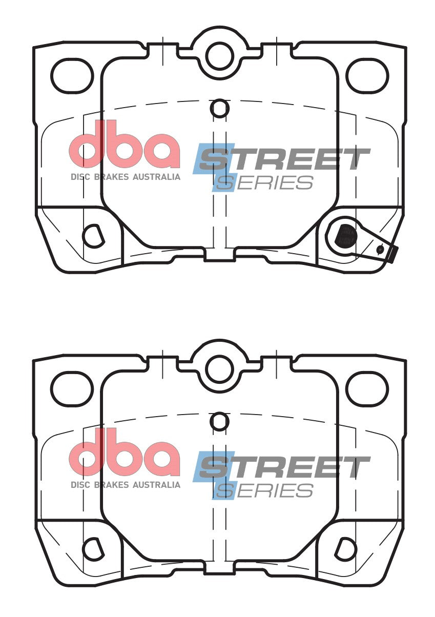 Ss Street Series Brake Pads Lexus 2005-2014 Rear DB1854SS - DBA