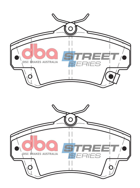 Ss Street Series Brake Pads Chrysler Pt Cruiser 2000-2010 Front DB1855SS - DBA | Universal Auto Spares