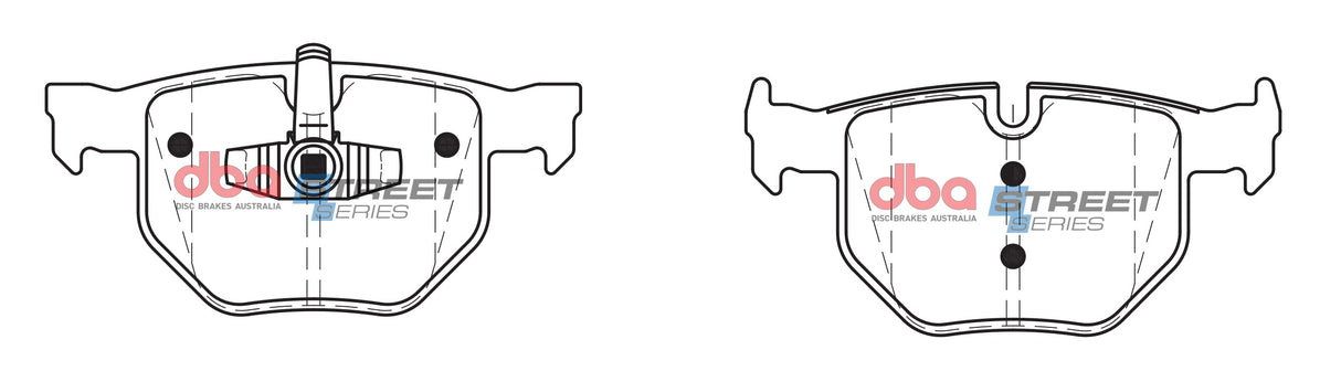 Ss Street Series Brake Pads Bmw X1/3 Series 2009 2013 Rear(suits Wear Sensor DBAWS1045 DBAWS1052 ) DB1864SS - DBA