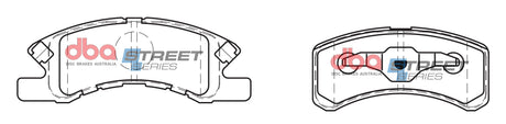 Ss Street Series Brake Pads Daihatsu/Perodua & Proton 2001-2014 Front DB1912SS - DBA | Universal Auto Spares