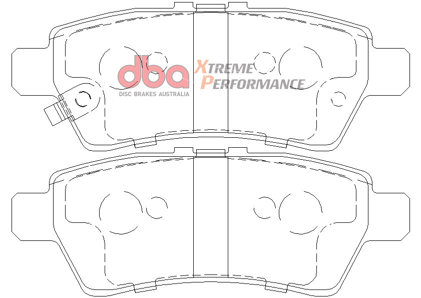 Xp Performance Brake Pads Nissan Navara & Pathfinder 2005-2014 Rear DB1919XP - DBA