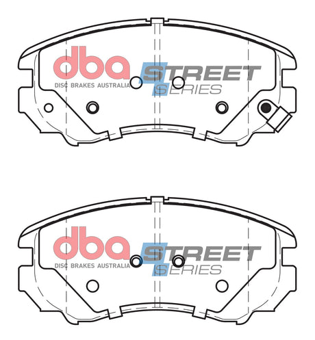 Ss Street Series Brake Pads Hyundai 2005-2014 Front DB1924SS - DBA | Universal Auto Spares