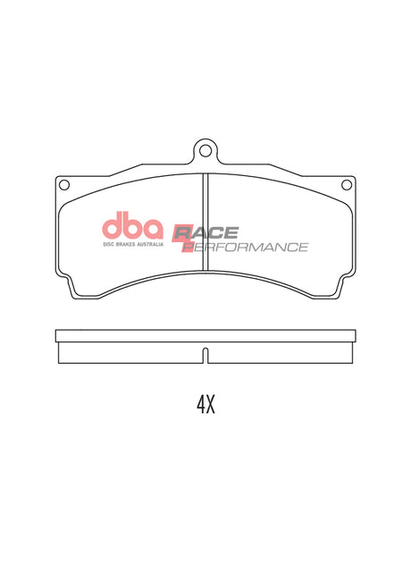 Race Brake Pads Hsv Front (Suits Ap Caliper CP5555-817S4.FASTRACK) DB1933RP - DBA | Universal Auto Spares