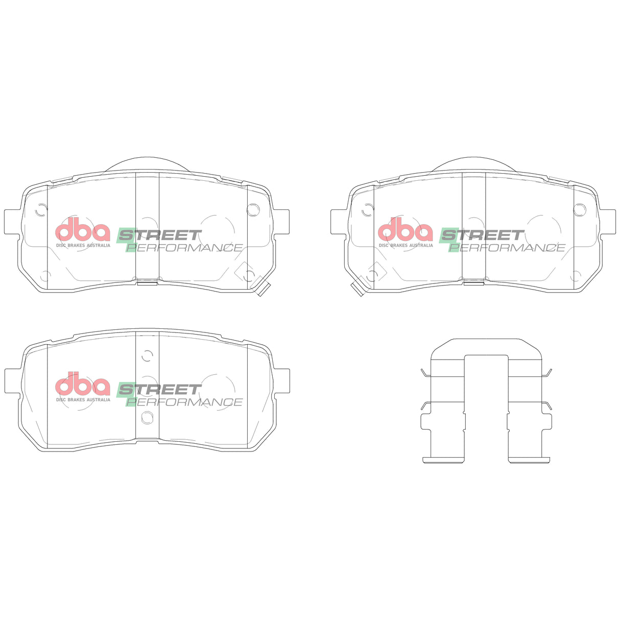 Sp Street Performance Brake Pads Hyundai & Kia 2006-2014 Front DB1957SP - DBA
