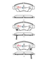 Ssev Street Series Brake Pads Honda Civic Hybrid 2006 On Fit Hybrid/Insight Hybrid/Crz Hybrid 2010 On/Jazz DB1991SSEV - DBA | Universal Auto Spares