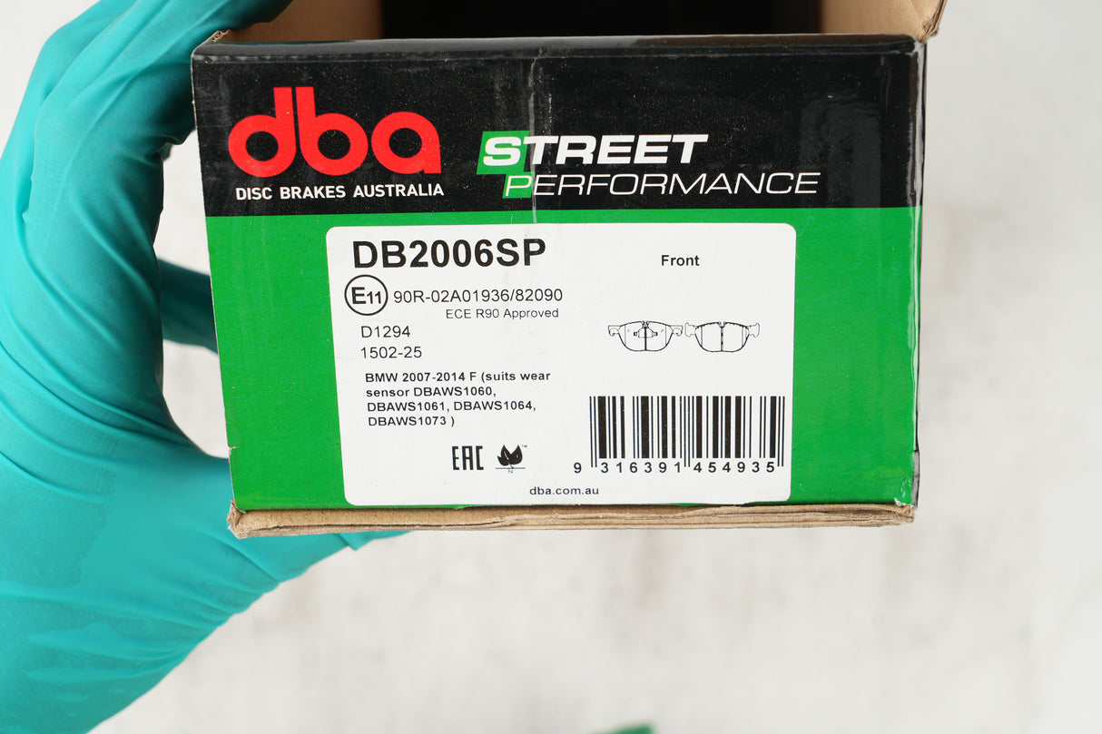 Sp Street Performance Brake Pads Bmw 2007-2014 Front(suits Wear Sensor DBAWS1060 DBAWS1061 DBAWS1064 DBAWS1073 ) DB2006SP - DBA