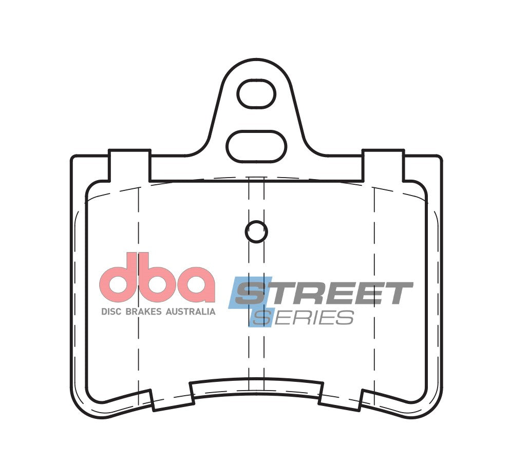 Ss Street Series Brake Pads Citreon C5 2001 2016 Rear DB2017SS - DBA