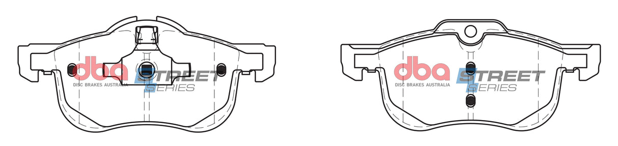 Ss Street Series Brake Pads Mg/Rover 1999 2005 Front(suits Wear Sensor DBAWS1029 ) DB2022SS - DBA