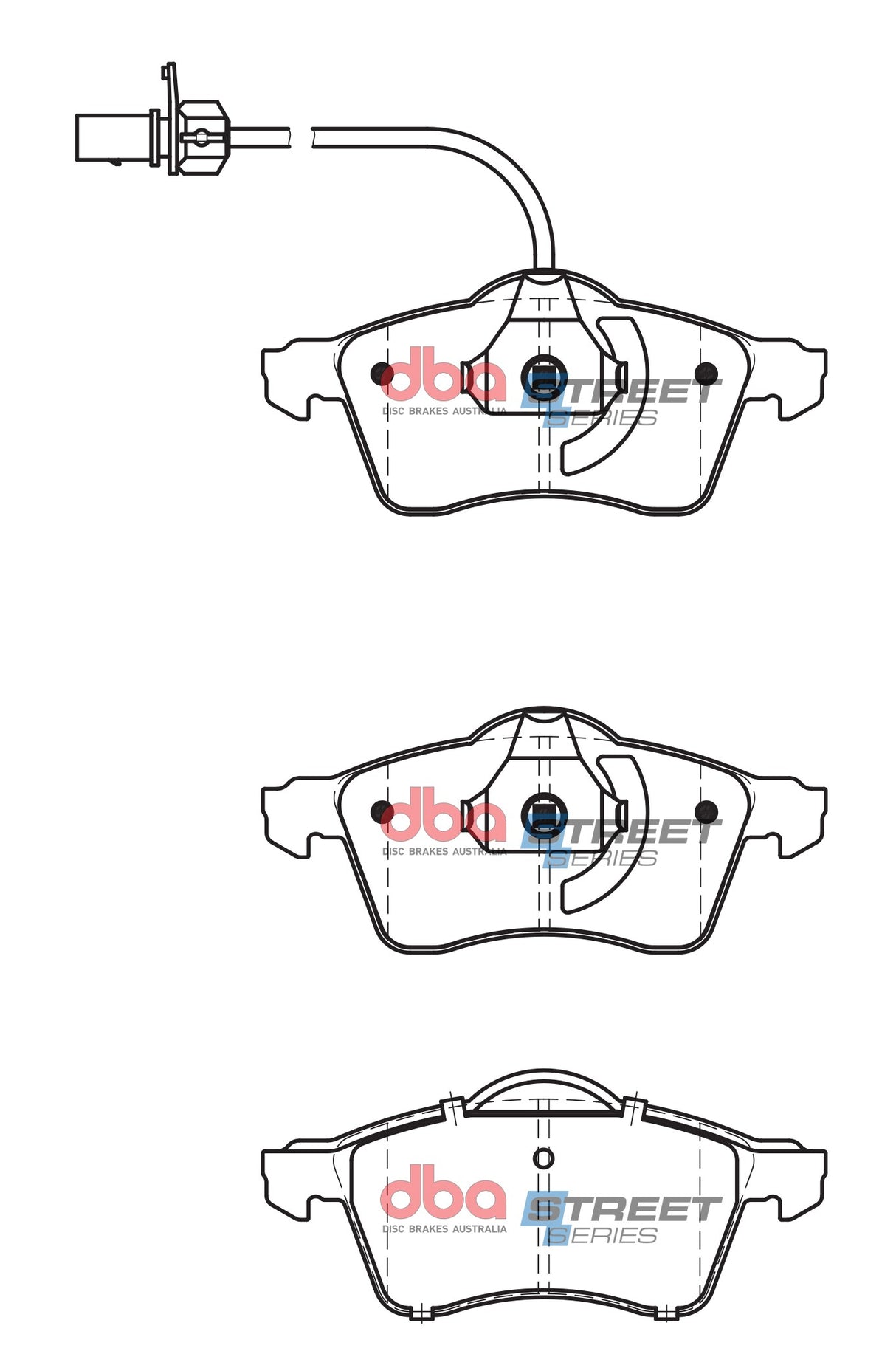 Ss Street Series Brake Pads Volkswagen Transporter/Caravelle/Kombi 1990-2007 Front DB2031SS - DBA