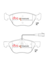 Xp Performance Brake Pads Alfa Gtv V6 Spider 1998 2006 Front DB2037XP - DBA | Universal Auto Spares