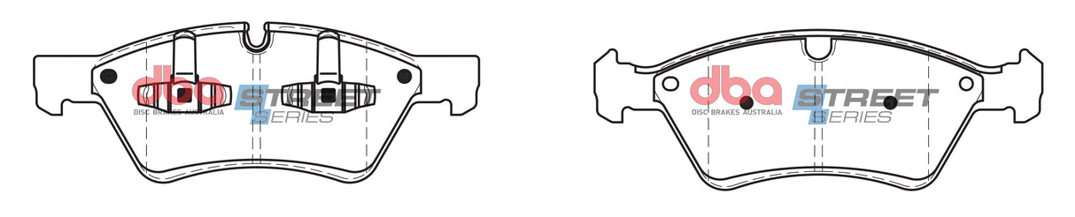 Ss Street Series Brake Pads Mercedes 2005 2014 Front(suits Wear Sensor DBAWS1108 ) DB2048SS - DBA
