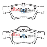 Ss Street Series Brake Pads Mercedes 2005-2014 Rear DB2049SS - DBA | Universal Auto Spares