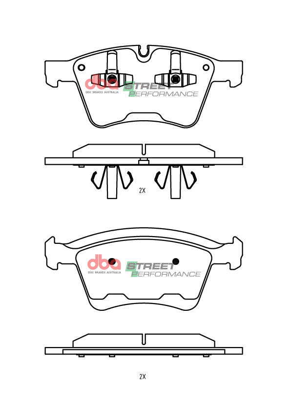 Sp Performance Brake PadsMercedes-Benz GL500 X164 2006-2013 Front DB2050SP - DBA
