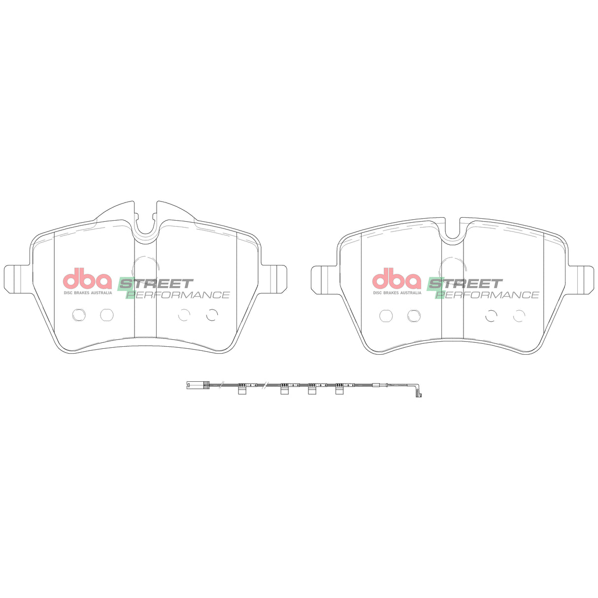 Sp Street Performance Brake Pads Mini 2006 2016 Front(suits Wear Sensor DBAWS1039 ) DB2052SP - DBA