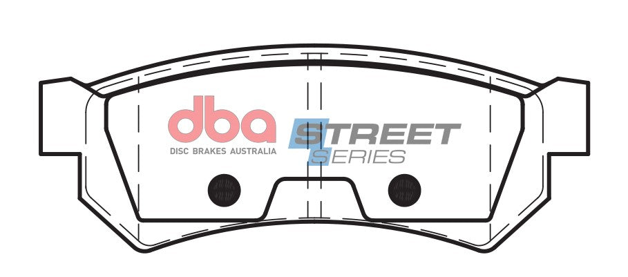 Ss Street Series Brake Pads Daewoo/Holden 2003 2004 Rear DB2056SS - DBA